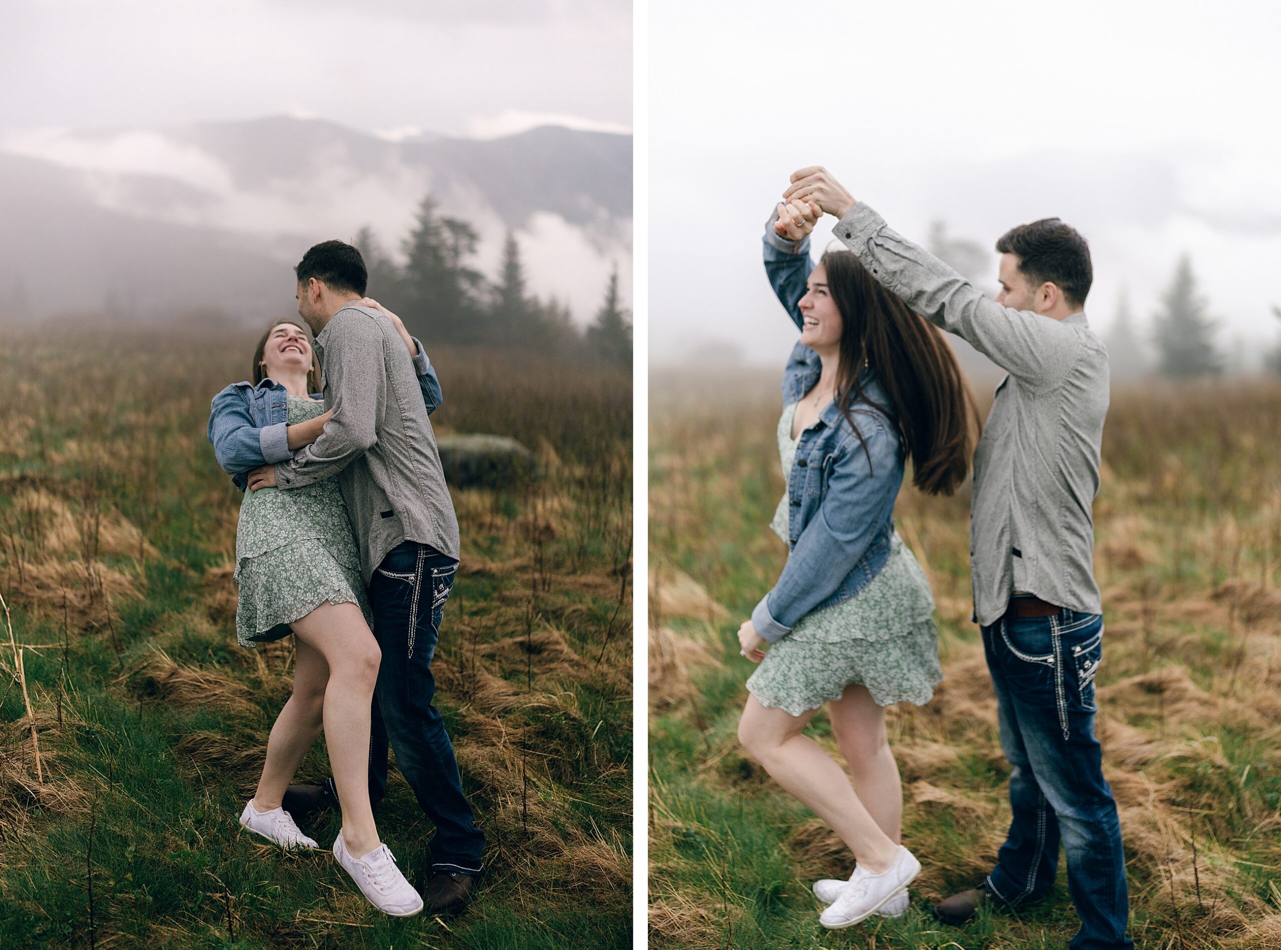 Roan Mountain Tennessee Engagement Photographer
