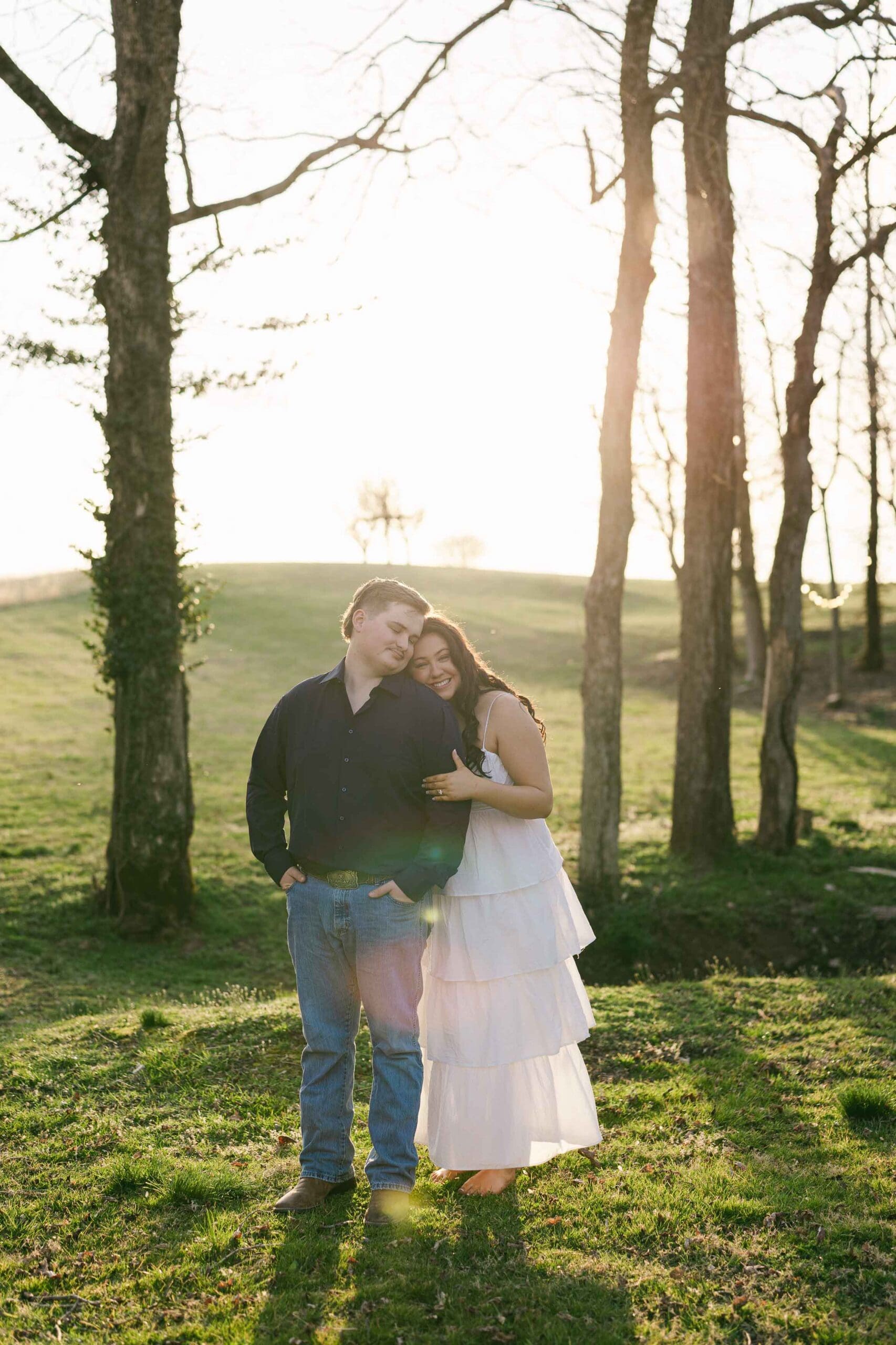 Spring engagement photos in Surgoinsville Tennessee